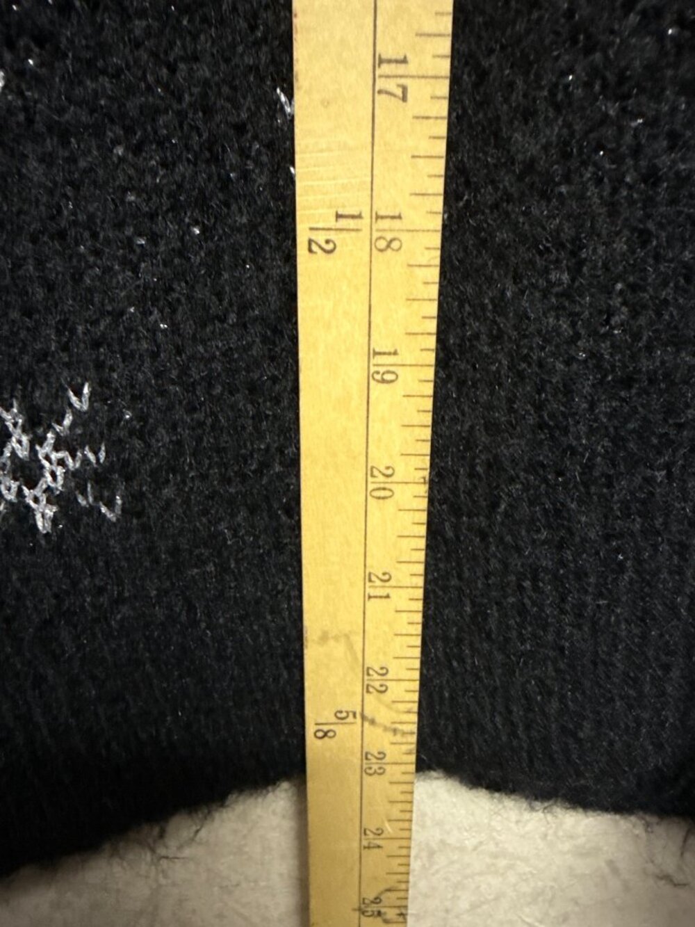 Vero Moda Snowflake Sweater Black White Nordic Christmas Women's Large NWT - Picture 5 of 8